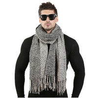 Men Winter Wool Knitted Scarf - Bean Concept - Etsy