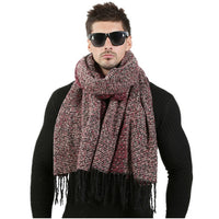 Men Winter Wool Knitted Scarf - Bean Concept - Etsy