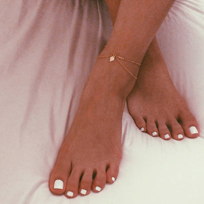 Dainty Bohemian Ankle Bracelet - Bean Concept - Etsy