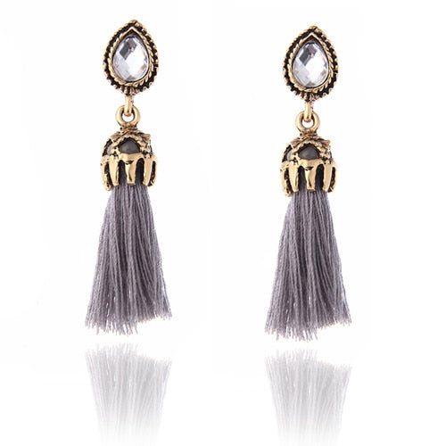 Long Tassel Earrings - Bean Concept - Etsy