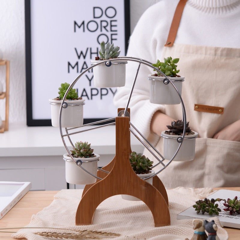 Set of Ferris Wheel Flower Plant Pots - Bean Concept - Etsy