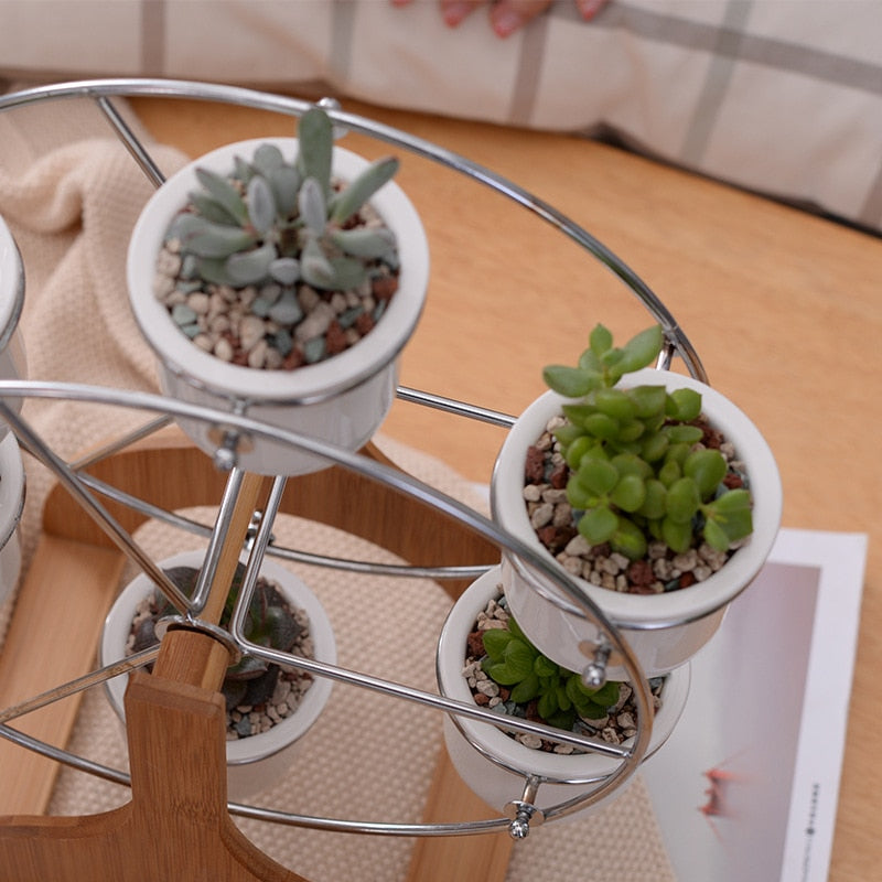 Set of Ferris Wheel Flower Plant Pots - Bean Concept - Etsy