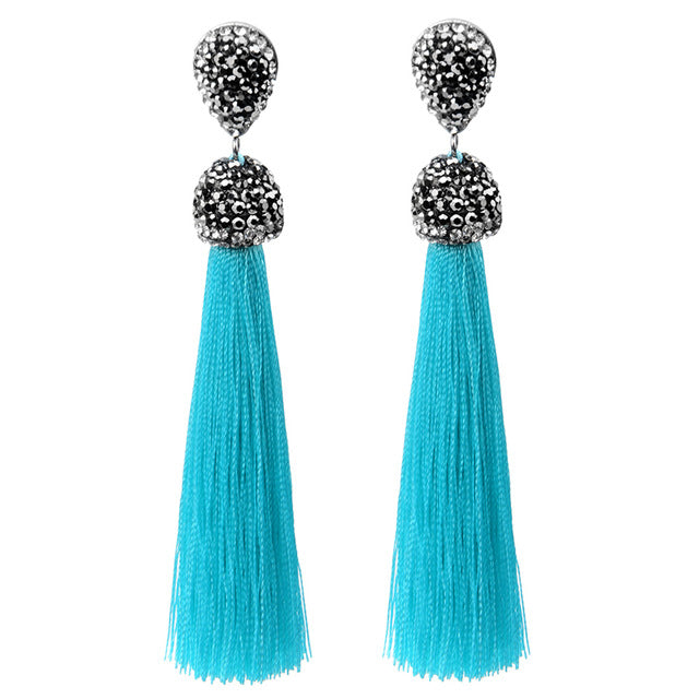 Long Tassel Earrings - Bean Concept - Etsy