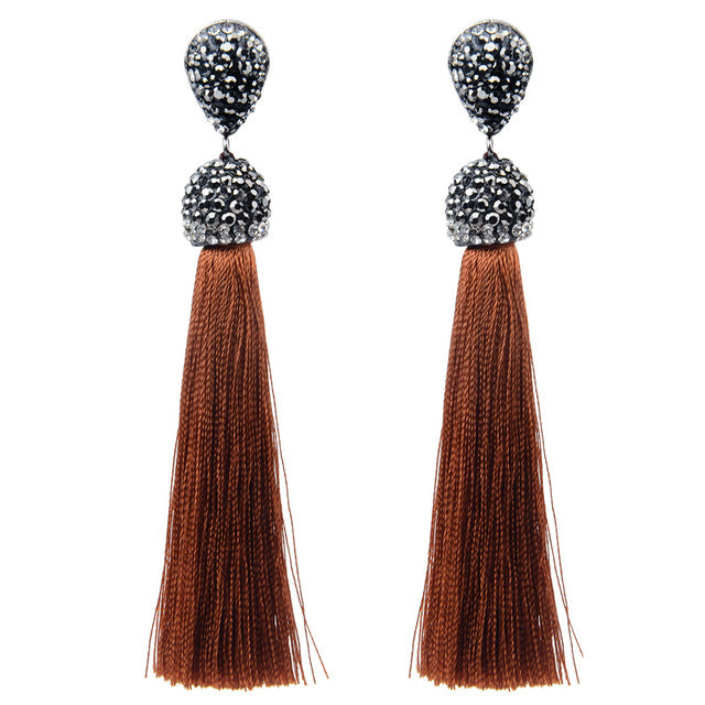 Long Tassel Earrings - Bean Concept - Etsy