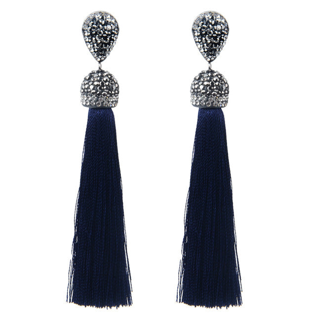 Long Tassel Earrings - Bean Concept - Etsy