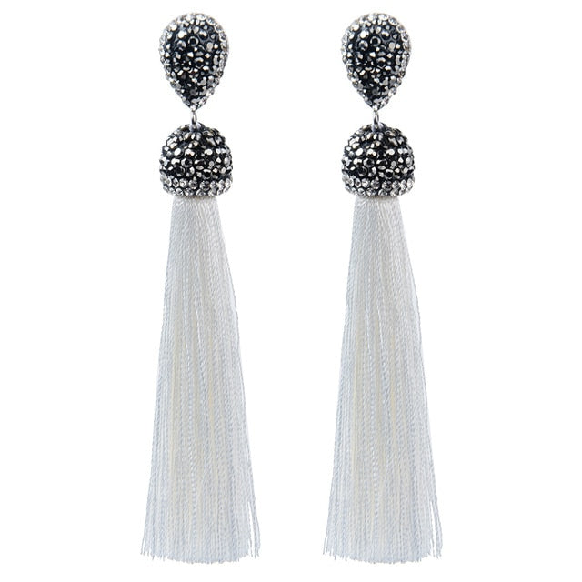 Long Tassel Earrings - Bean Concept - Etsy