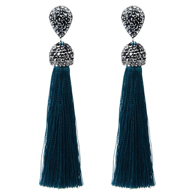 Long Tassel Earrings - Bean Concept - Etsy