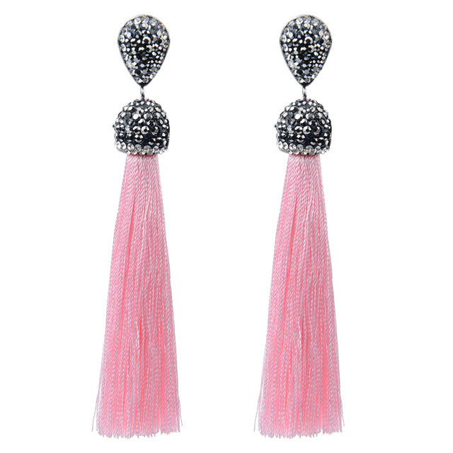 Long Tassel Earrings - Bean Concept - Etsy