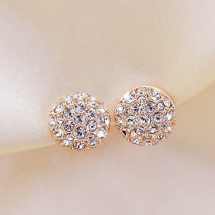Crystal Stud Earrings - Bean Concept - Etsy