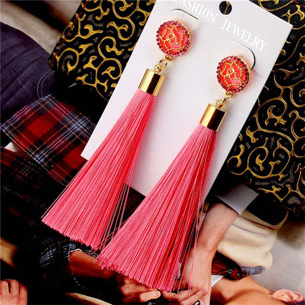 Bohemian Tassel Earrings - Bean Concept - Etsy