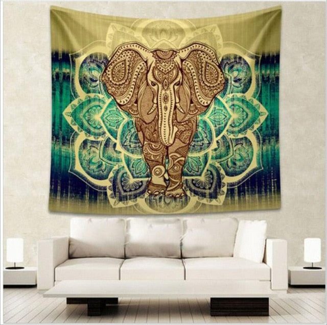 Indian Elephant Tapestry - Bean Concept - Etsy