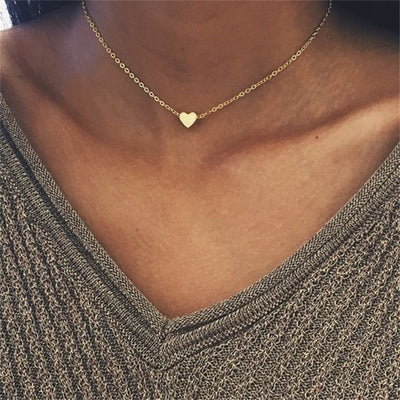 Heart Love Simple Necklace - Bean Concept - Etsy