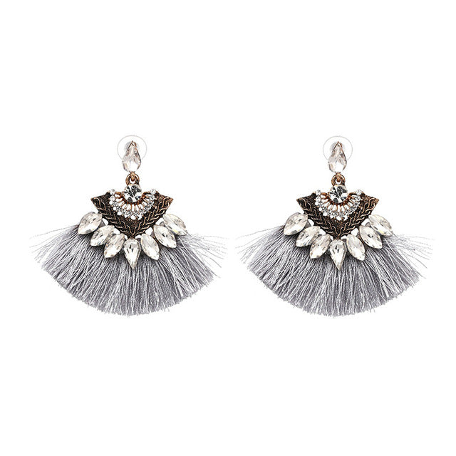 Bohemian Tassel Dangle Drop Earrings - Bean Concept - Etsy
