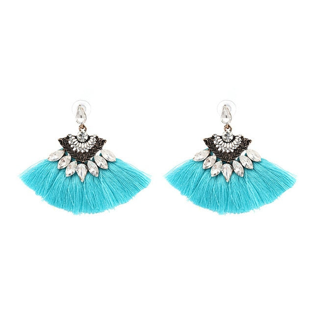 Bohemian Tassel Dangle Drop Earrings - Bean Concept - Etsy