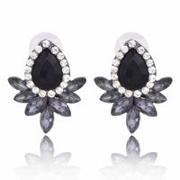 Crystal Gem Statement Earrings - Bean Concept - Etsy