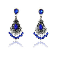 Crystal Gem Statement Earrings - Bean Concept - Etsy