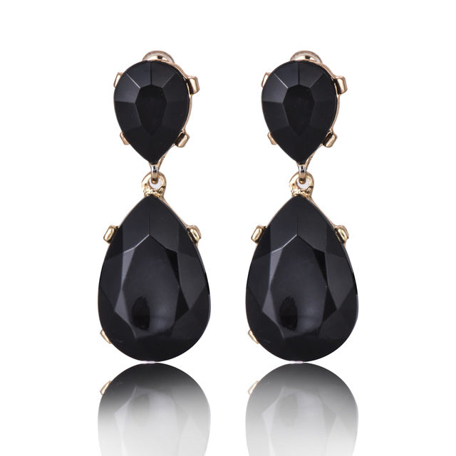 Crystal Gem Statement Earrings - Bean Concept - Etsy