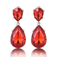 Crystal Gem Statement Earrings - Bean Concept - Etsy