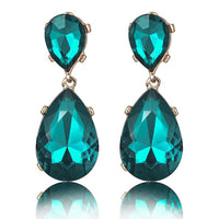 Crystal Gem Statement Earrings - Bean Concept - Etsy