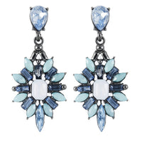 Crystal Gem Statement Earrings - Bean Concept - Etsy