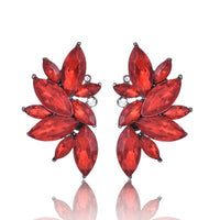 Crystal Gem Statement Earrings - Bean Concept - Etsy