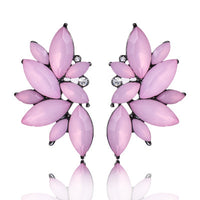 Crystal Gem Statement Earrings - Bean Concept - Etsy