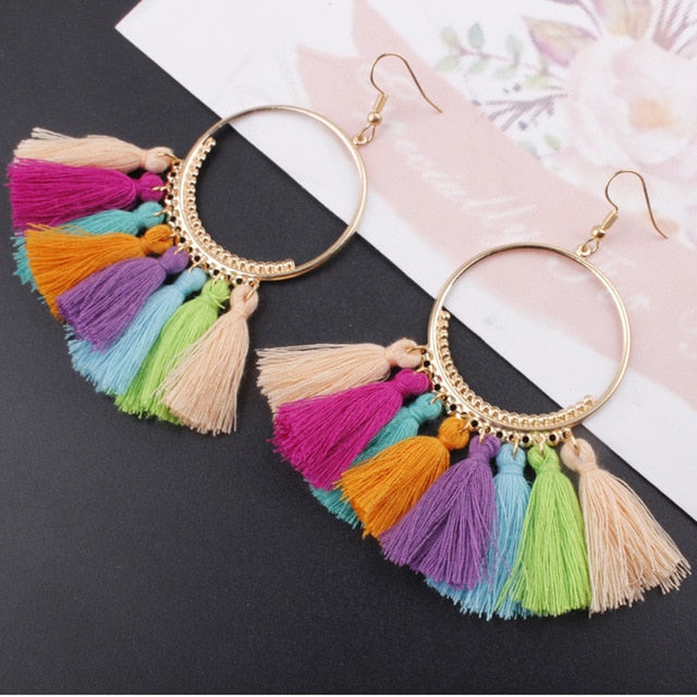 Ethnic Big Earrings - Bean Concept - Etsy