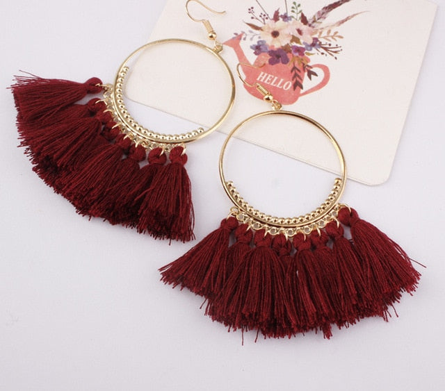 Ethnic Big Earrings - Bean Concept - Etsy