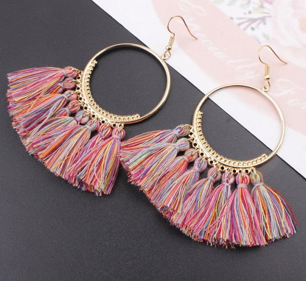 Ethnic Big Earrings - Bean Concept - Etsy