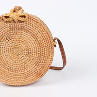 Round Straw Bag - Bean Concept - Etsy