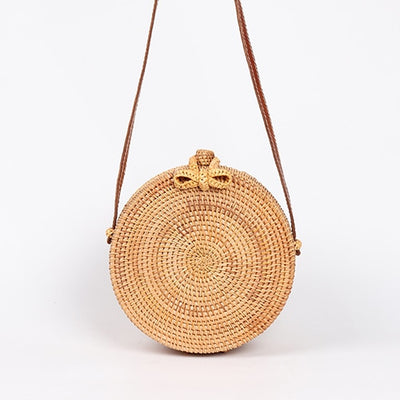 Round Straw Bag - Bean Concept - Etsy