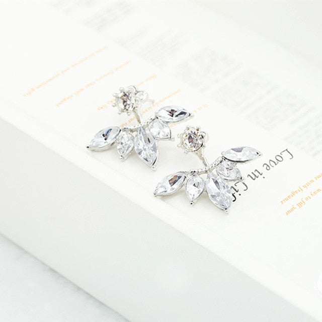 Crystal Double Sided Stud Earrings - Bean Concept - Etsy