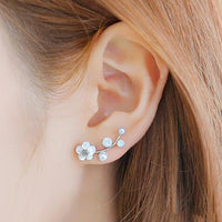 Crystal Double Sided Stud Earrings - Bean Concept - Etsy