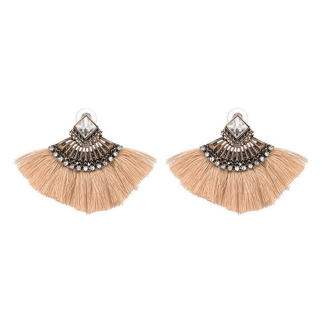Bohemian Tassel Dangle Drop Earrings - Bean Concept - Etsy