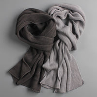 Long Solid Color Knitted Scarf - Bean Concept - Etsy
