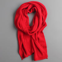 Long Solid Color Knitted Scarf - Bean Concept - Etsy