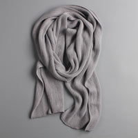 Long Solid Color Knitted Scarf - Bean Concept - Etsy