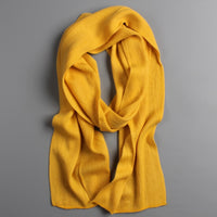 Long Solid Color Knitted Scarf - Bean Concept - Etsy