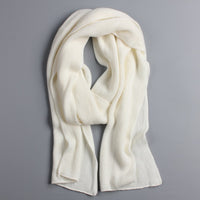 Long Solid Color Knitted Scarf - Bean Concept - Etsy