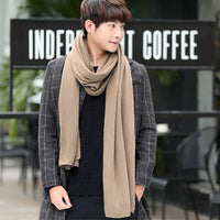 Long Solid Color Knitted Scarf - Bean Concept - Etsy