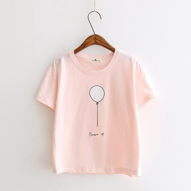 Dream Up Letter Balloon T Shirt - Bean Concept - Etsy