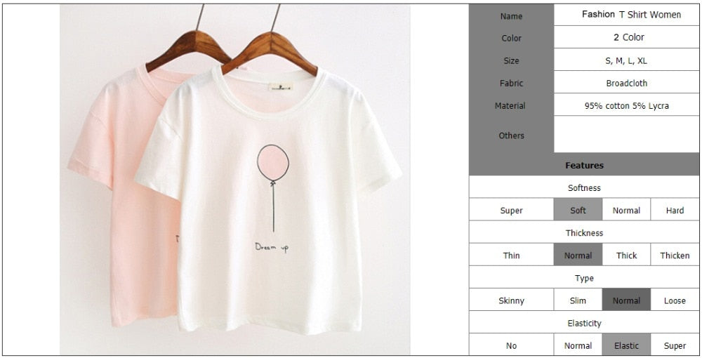 Dream Up Letter Balloon T Shirt - Bean Concept - Etsy
