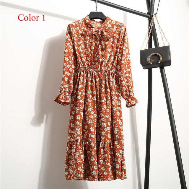 Flower Print Floral Bohemian Dress - Bean Concept - Etsy