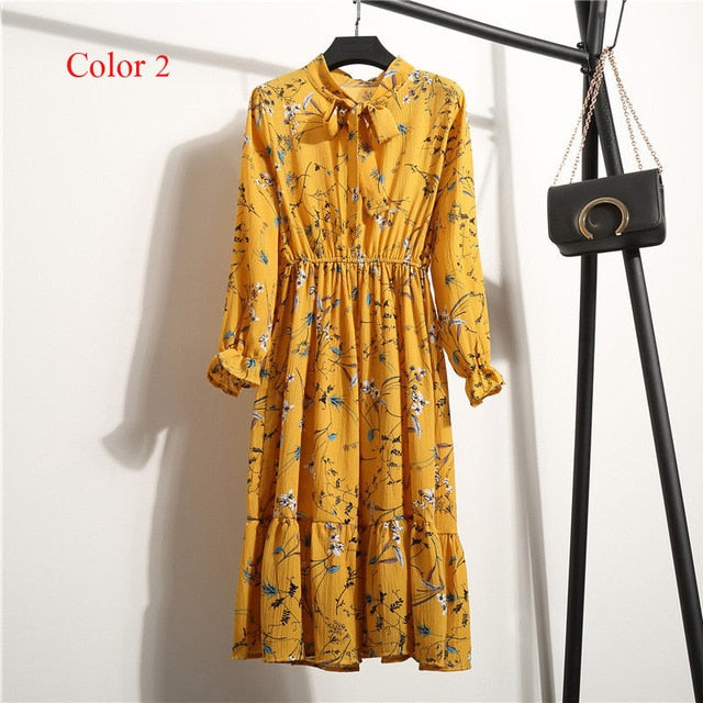 Flower Print Floral Bohemian Dress - Bean Concept - Etsy