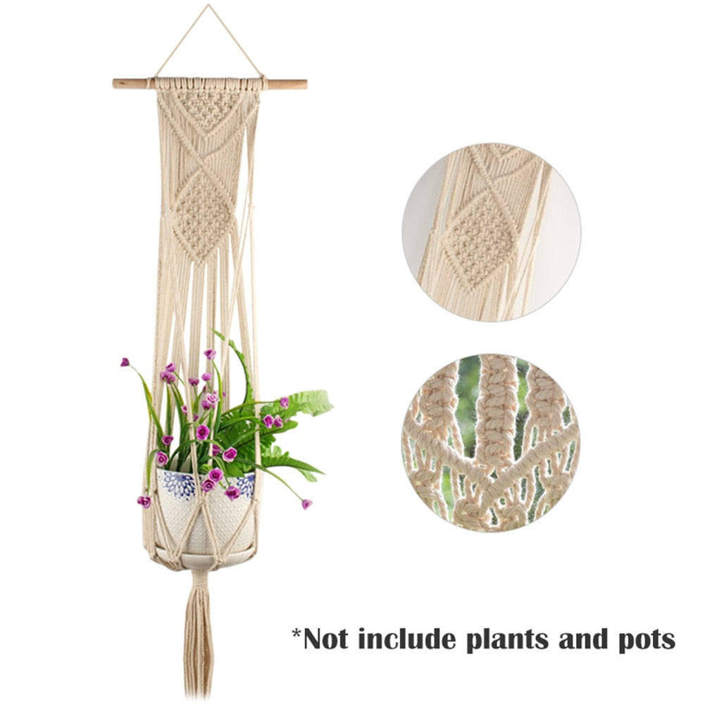 Knotted Plant Pot Hanger - Bean Concept - Etsy