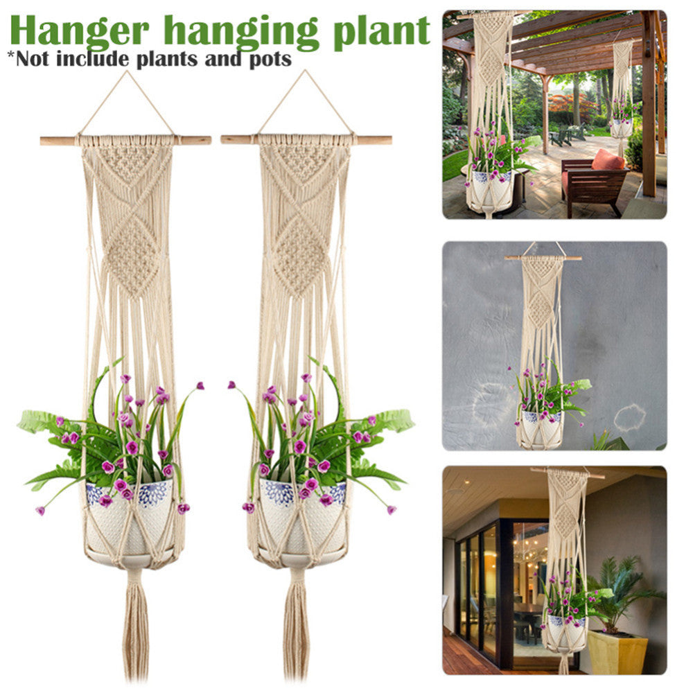 Knotted Plant Pot Hanger - Bean Concept - Etsy