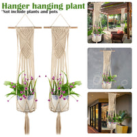 Knotted Plant Pot Hanger - Bean Concept - Etsy