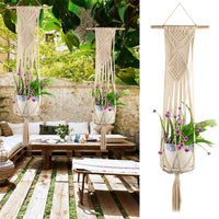 Knotted Plant Pot Hanger - Bean Concept - Etsy