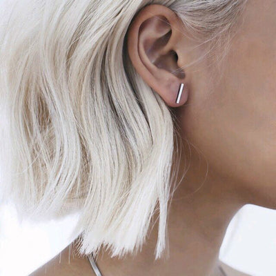 Punk Simple T Bar Earrings - Bean Concept - Etsy