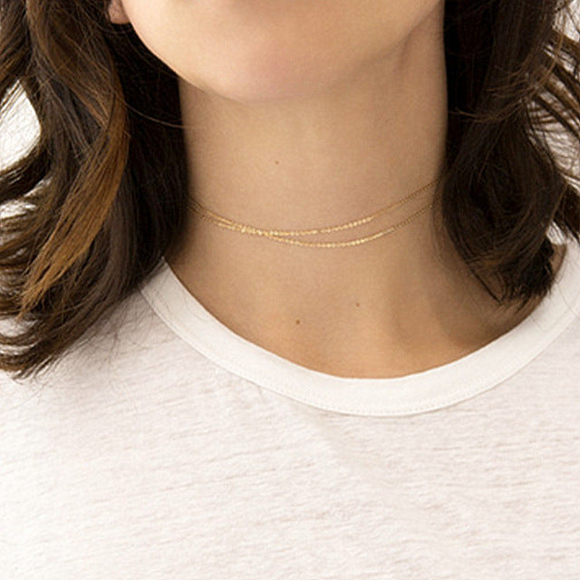 multi layer necklace - Bean Concept - Etsy
